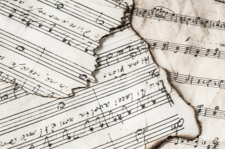 Noten auf Papier